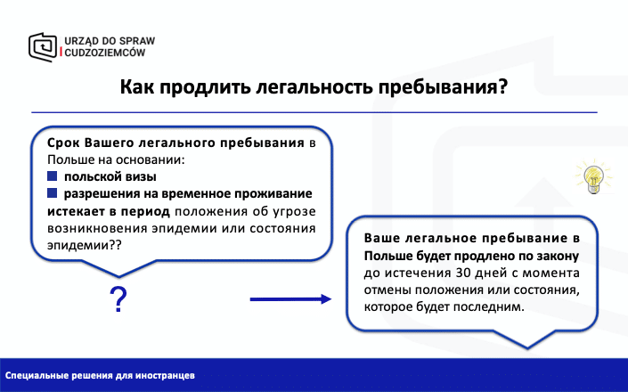 Spetsial'nyye Resheniya Dlya Inostrantsev V Pol'she V Svyazi S Epidemiologicheskoy Obstanovkoy