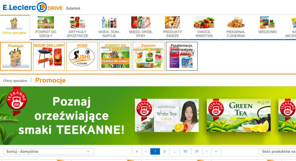 Dostavka produktov s Carrefour, Auchan, Megasam24, Frisco, Leclerc, Tesco, Spark v Pol'she